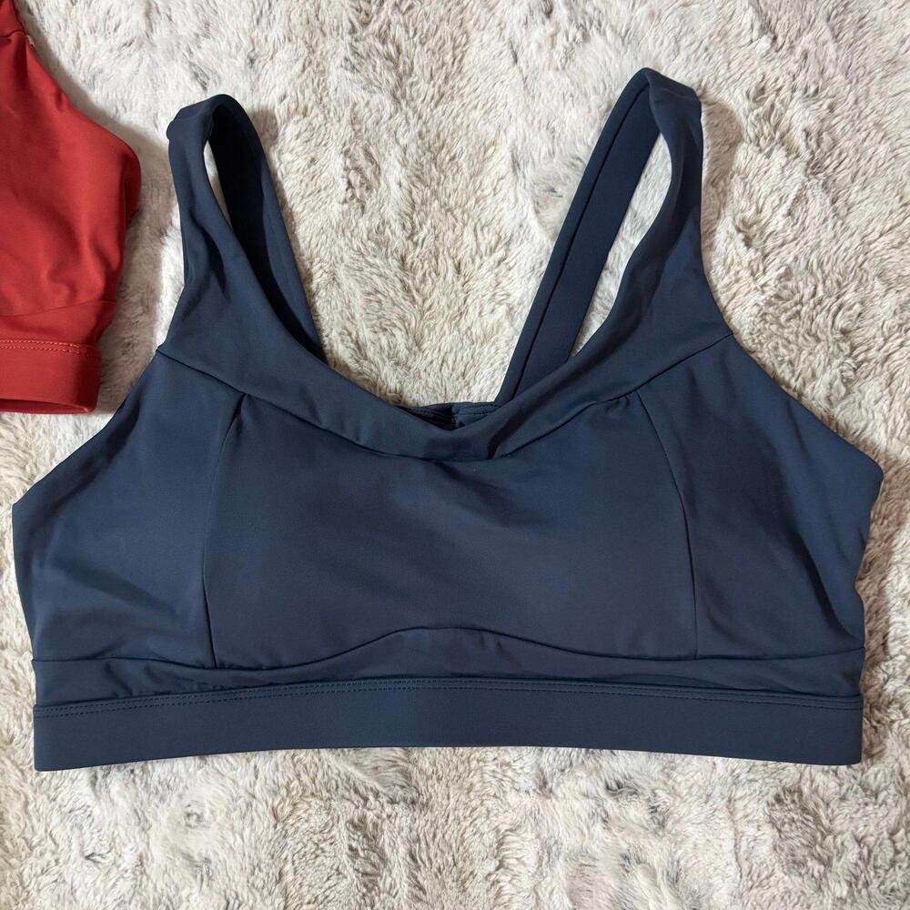 running girl two pack sports bras orange blue XL - Picture 2 of 8